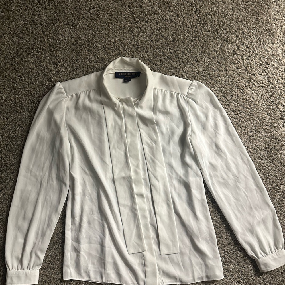 Louis Vuitton blouse shirt long sleeve uniforms size 38 women